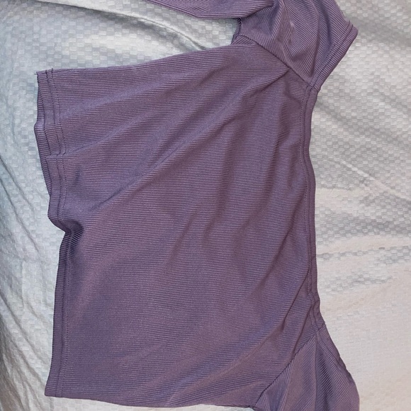 Purple long sleeve crop top - Picture 4 of 4